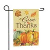 Northlight Pumpkins and Leaves "Give Thanks" Fall Harvest Outdoor Garden Flag - 18" x 12.5" - 3 of 4