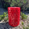 Disney 17" Mickey Mouse Solar Power Ceramic Garden Stool Red - 4 of 4