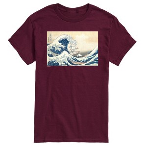 Men's - Peanuts - Snoopy Great Wave Short Sleeve Graphic T-Shirt - 1 of 4