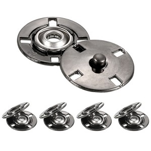 Unique Bargains Alloy Invisible Durable High Hardness Buckle Fasteners Press Studs Buttons 5 Pcs - 1 of 4