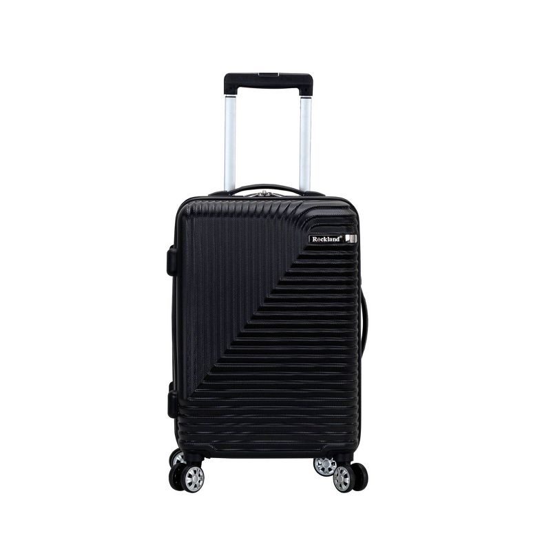 Rockland Star Trail Hardside Spinner Carry On Suitcase - Black, 1 of 6