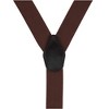 CTM Men's 1.375 Inch Wide Solid Color Y-Back Button-End Suspenders - 2 of 4
