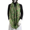 Wrapables Lightweight Winter Holiday Christmas Scarf, Candy Canes Green - 3 of 4