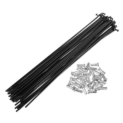 Unique Bargains 14G J Bend Bicycle Steel Spokes 36Pcs