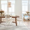 Rennnsan Veletis 11" W 2 -Light Woven Ratten Dimmable Bohemian Drum Shaded Chandelier in White & Black - 4 of 4