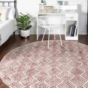 Unique Loom Eco Trellis Native Trellis Indoor Woven Area Rug - 1 of 4