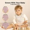 8pk Lumi Muslin Baby Bibs, Bandana Bibs for Baby Boy, Baby Girl, Muslin Drool Bib for Newborn, Toddler - 4 of 4