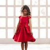 Hope & Henry Girls' Cap Sleeve Party Dress with Bow Sash, Kids - 2 of 4