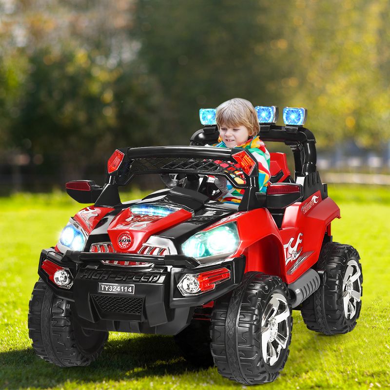 Costway 12V Kids Ride On Truck Car SUV MP3 RC Remote Control with LED Lights Music, 2 of 10