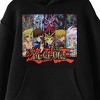 Yu-Gi-Oh Character Group With Main Monsters Long Sleeve Youth Black Hooded Sweatshirt - 2 of 3