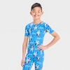Boys' Bluey 2pc Tight Fit Pajama Set - Blue - 3 of 4