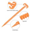 Unique Bargains Tent Stakes Spiral Ground Pegs for Outdoor Canopy - 3 of 4