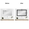 Amanti Art Mirror Makeover Bathroom Mirror Frame Border Kit  - Fully Assembled Peel and Stick Frame - Mirror NOT Included - Brushed Metallic Trim - 4 of 4