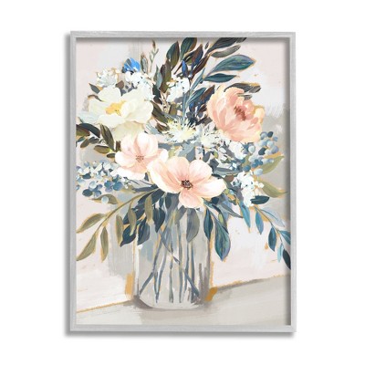 Stupell Industries Pink Overflowing Floral Bouquet Framed Giclee