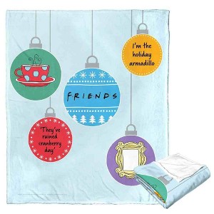 Warner Bros. Friends Quippy Ornaments Silk Touch Throw Blanket 50x60 Inches - 1 of 4