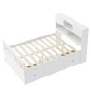 NicBex Modern Twin Size Platform Bed Wooden Bed Frame with Storage Bookcases, 4 Drawers and Footboard for Bedroom - 4 of 4