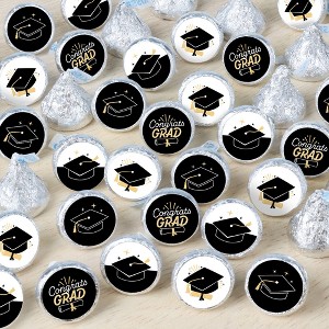 Big Dot of Happiness Goodbye High School, Hello College - Graduation Party Small Round Candy Stickers - Party Favor Labels - 324 Count - 1 of 4