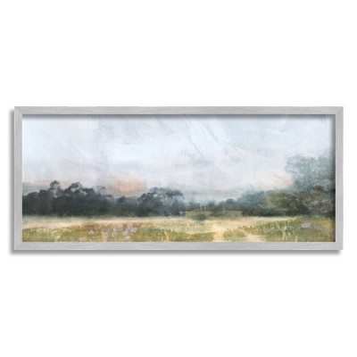 Stupell Industries Rural Field Abstract Landscape Framed Giclee Art