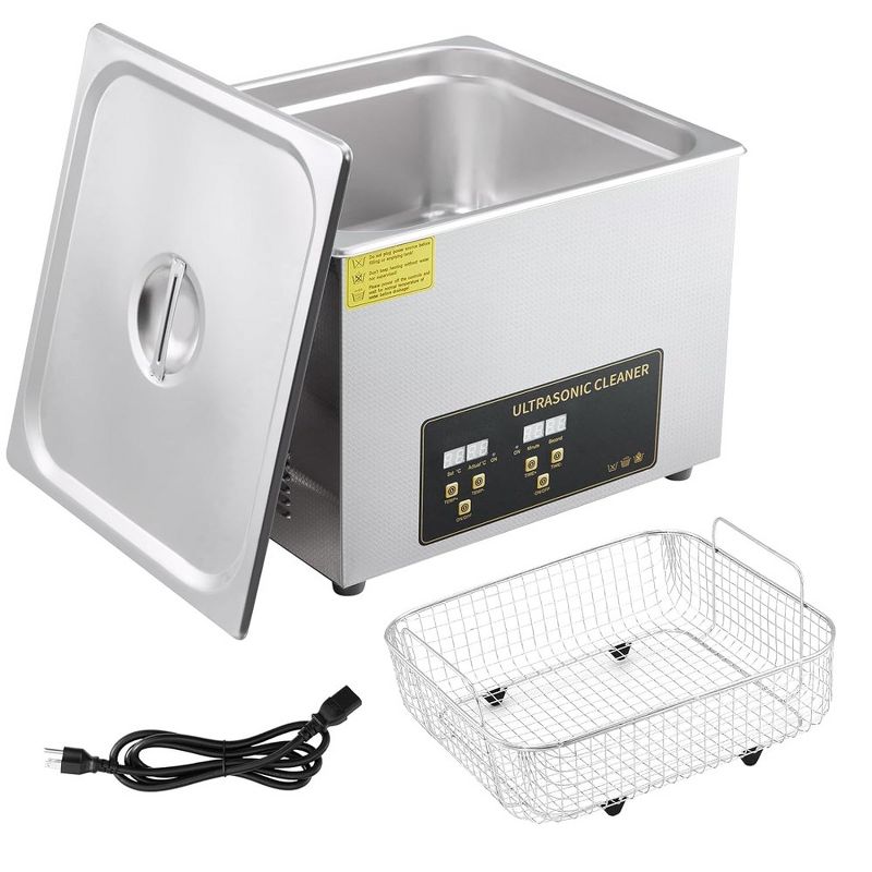 10L Ultrasonic Cleaner 240W 40Khz with Timer Heating Machine Digital Washer, 1 of 7
