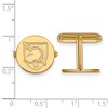 Black Bow Jewelry 14k Yellow Gold Plated Sterling Silver U.S. Military Academy Black Knights NCAA Cuff Links - 2 of 3