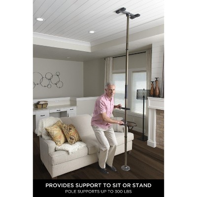 Deep Bronze Adjustable Metal Safety Grab Bar Pole