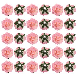 Unique Bargains Soft Fabric Weddings Party Women Rose Flower Hair Clips 30 Pcs - 1 of 4