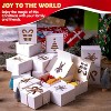 Joyfy 36-Pack Christmas Cookie Boxes - 4"x4" White Bakery Gift Boxes with Window for Cupcakes, Donuts & Holiday Treats - 3 of 4