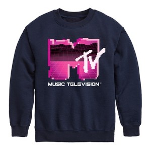 Boys' - MTV - Retro Gamer Logo Graphic Long Sleeve Fleece Sweatshirt - 1 of 4
