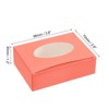Unique Bargains Sturdy Homemade Paper Soap Box with Oval PVC Window for DIY 20 Pcs - 2 of 4