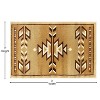 Emma and Oliver Olefin Accent Rug with Southwestern Geometric Arrow Design and Natural Jute Backing - 4 of 4