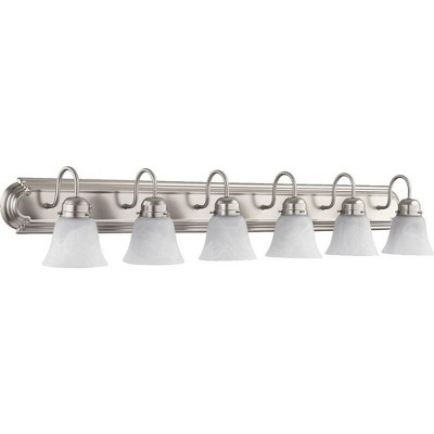 Quorum Lighting 6 - Light Vanity in  Satin Nickel