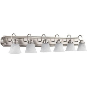 Quorum Lighting 6 - Light Vanity in  Satin Nickel - 1 of 1