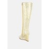 Bar Zone Tear Shaped Faux Leather Women Boots - 3 of 4