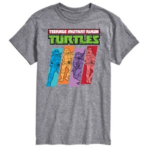 Men's - Teenage Mutant Ninja Turtles - Color Stripes Short Sleeve Graphic T-Shirt - 1 of 4