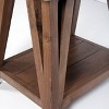 Brookside End Table Concrete Coated Top and Wood Light Gray/Brown - Alaterre Furniture: Mid-Century Modern, Square, Fixed Shelf - 3 of 4