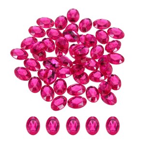 Unique Bargains Flat Back Artificial Rhinestones for Wedding DIY Crafts Party 50 Pcs - 1 of 4
