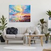 Stupell Industries Mediterranean Sunset Ocean Coast Canvas Wall Art - 2 of 4