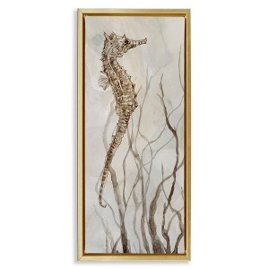 Stupell Industries Vigilant Seahorse Ocean Wildlife, 11" x 25" - 1 of 4
