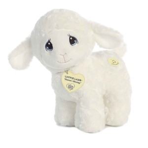 Aurora Medium Luffie Lamb Musical Precious Moments Inspirational Stuffed Animal White 10" - 1 of 4
