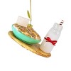 Cody Foster 4.0 Inch Cookies For Santa Christmas Tree Ornament , Glass Milk Chocolate Chip (1PC) - 3 of 4
