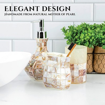 Milano Mother of Pearl Mosaic Soap Dispenser