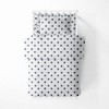Bacati - Stars Navy Ikat Muslin 4 pc Toddler Bedding Set - 3 of 4