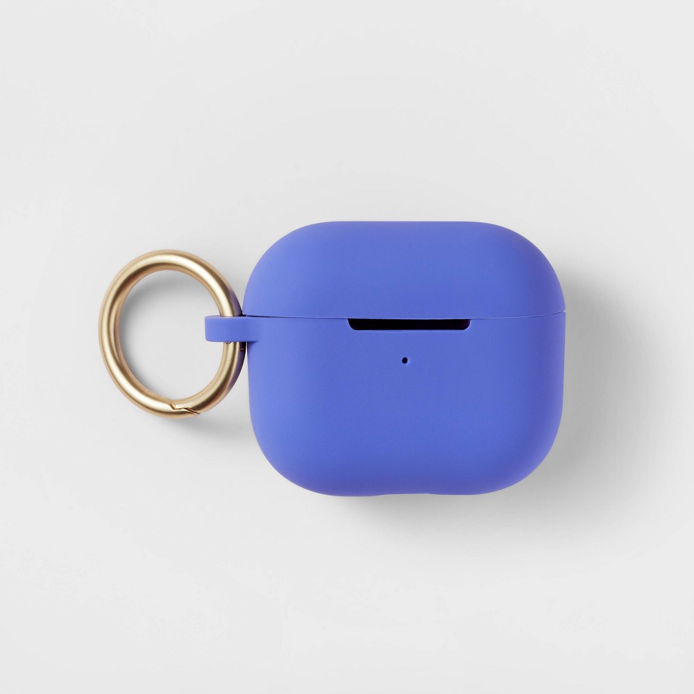 Photos - Portable Audio Accessories Apple AirPods  Silicone Case with Clip - heyday™ Space Blu(3rd Generation)