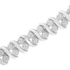 Haus of Brilliance Silver 1 cttw Double Row Miracle-Set Diamond Tennis Bracelet - 4 of 4