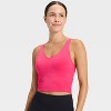 Women's Flex Light Support V-Neck Cropped Sports Bra - All In Motion™ - 3 of 3