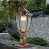 20" Golden Solar Powered LED Outdoor Lantern ¨C Vintage Garden Light for Paths and Patios (1-Pack) - 3 of 4