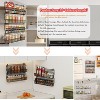 4 Pack Spice Rack Wall Mount, Upgraded Connectable Seasoning Organizer for Space-Saving, Hanging Spice Storage for Cabinet/Pantry Door - 4 of 4