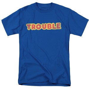 Trouble Logo Unisex Adult T Shirt - 1 of 4