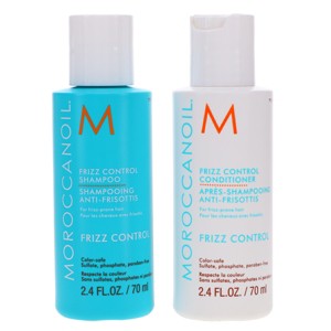 Moroccanoil Frizz Control Shampoo 2.4 oz & Frizz Control Conditioner 2.4 oz Combo Pack - 1 of 4