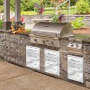 14W x 20.5H x 23D Inch Outdoor Kitchen Stainless Steel Triple Access Drawers Combo for BBQ Island or Grill Station - 2 of 4